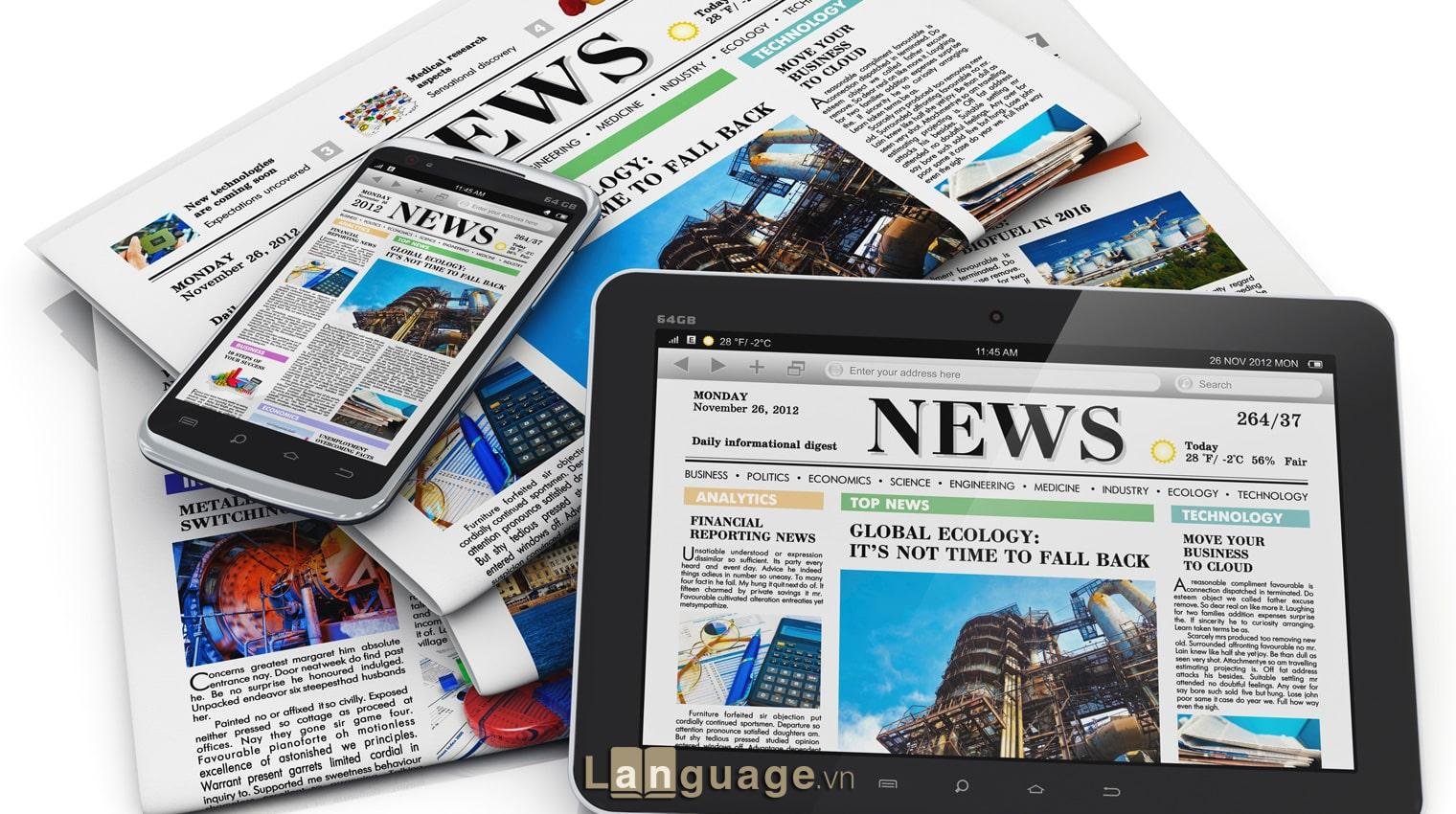 Từ vựng Ielts Reading theo chủ đề Media Từ vựng Ielts Reading theo chủ đề Media