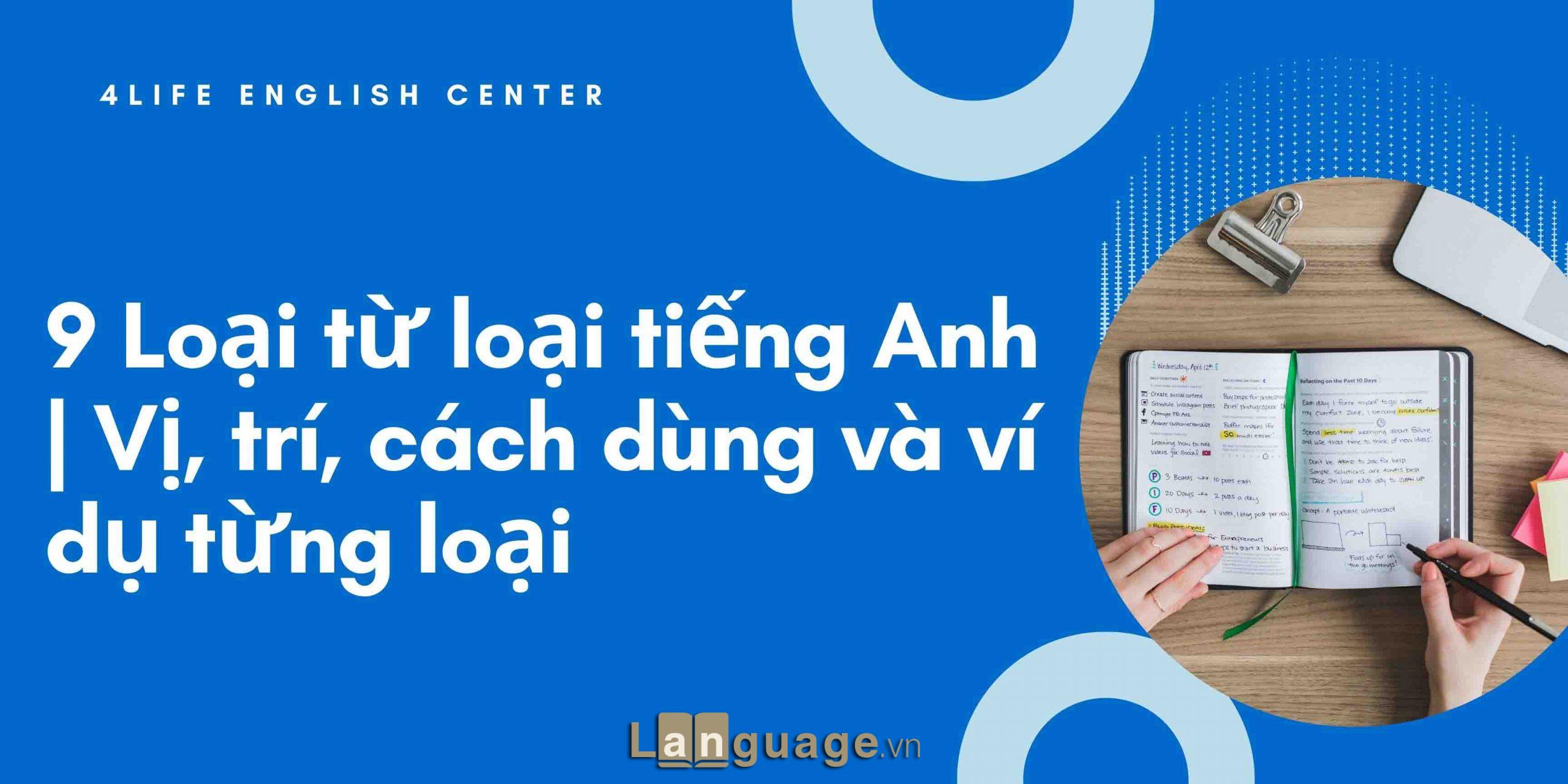9 Loại từ loại tiếng Anh | Vị, trí, cách dùng và ví dụ từng loại 9 Loại từ loại tiếng Anh | Vị, trí, cách dùng và ví dụ từng loại