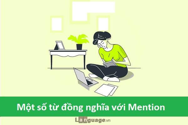 Từ đồng nghĩa với mention Từ đồng nghĩa với mention