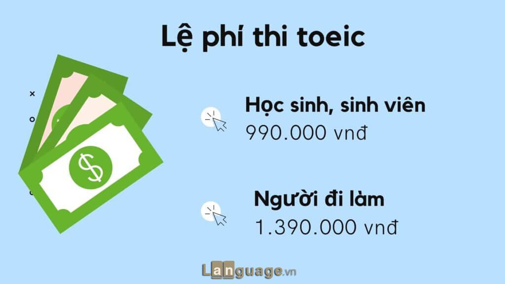 Lệ phí đăng ký dự thi Toeic Lệ phí đăng ký dự thi Toeic