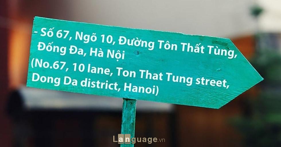 Một số ví dụ về cách viết địa chỉ bằng tiếng anh Một số ví dụ về cách viết địa chỉ bằng tiếng anh