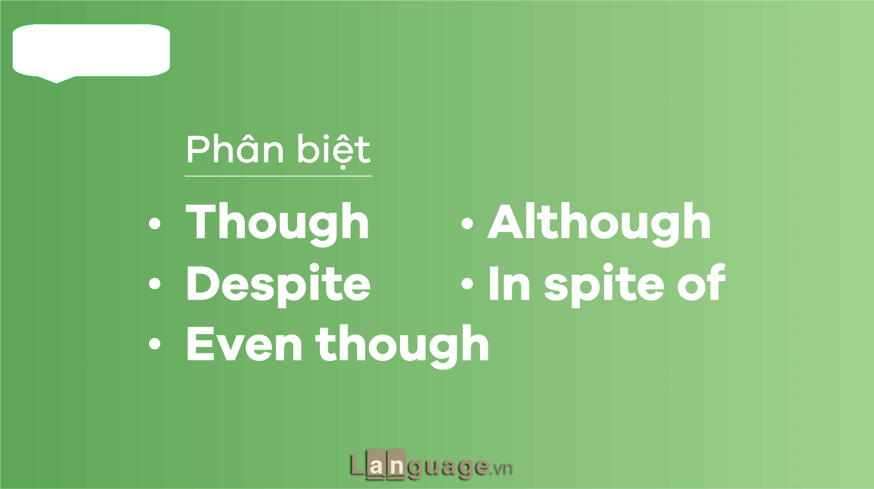Cấu trúc although Cấu trúc although